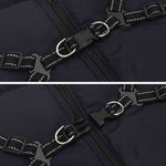 Petshop - Articole imbracaminte - Haine animale - Haina caini cu ham impermeabila reflectorizanta, bleumarin, 4XL - Infinity.ro