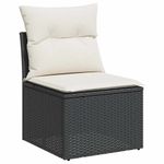 Casa si Gradina - Gradina si terasa - Mobilier exterior - Seturi mobila gradina - Set mobilier de gradina cu perne, 9 piese, negru, poliratan - Infinity.ro