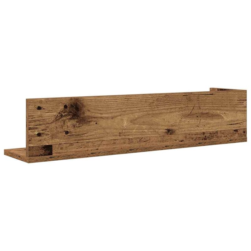 Casa si Gradina - Mobilier - Biblioteci si rafturi - Rafturi - Rafturi perete 2 buc. lemn vechi 75x16,5x16,5 cm lemn prelucrat - Infinity.ro