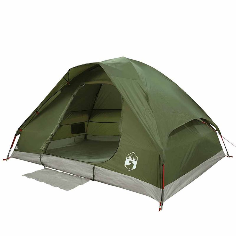 Sport si Outdoor - Camping - Corturi camping - Cort camping cupola 4 persoane verde masliniu impermeabil - Infinity.ro