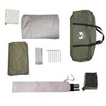 Sport si Outdoor - Camping - Corturi camping - Cort camping cupola 4 persoane verde masliniu impermeabil - Infinity.ro