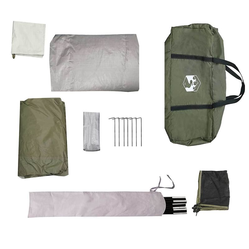 Sport si Outdoor - Camping - Corturi camping - Cort camping cupola 4 persoane verde masliniu impermeabil - Infinity.ro