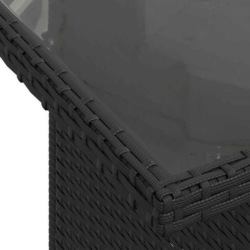 Casa si Gradina - Gradina si terasa - Mobilier exterior - Seturi mobila gradina - Set canapele de gradina cu perne, 10 piese, negru, poliratan - Infinity.ro