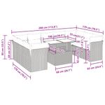 Casa si Gradina - Gradina si terasa - Mobilier exterior - Seturi mobila gradina - Set canapele de gradina cu perne, 10 piese, negru, poliratan - Infinity.ro