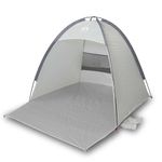 Sport si Outdoor - Camping - Corturi camping - Cort de plaja 3 persoane, gri, impermeabil - Infinity.ro