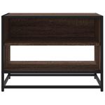Casa si Gradina - Mobilier - Comode si corpuri - Comode - Comoda TV, stejar maro, 61x40x46 cm lemn prelucrat si metal - Infinity.ro