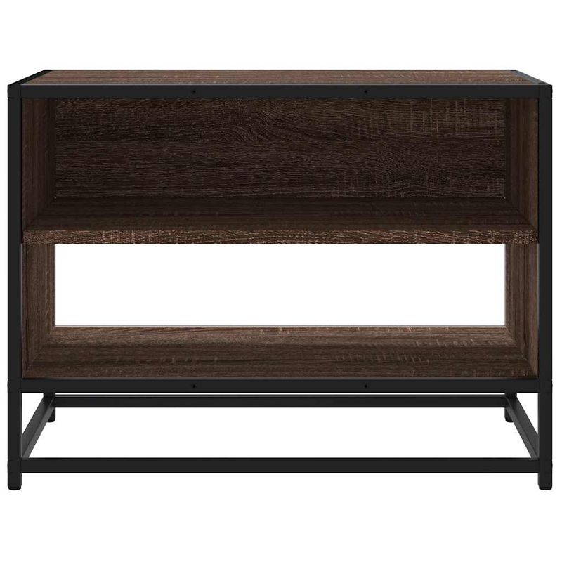 Casa si Gradina - Mobilier - Comode si corpuri - Comode - Comoda TV, stejar maro, 61x40x46 cm lemn prelucrat si metal - Infinity.ro