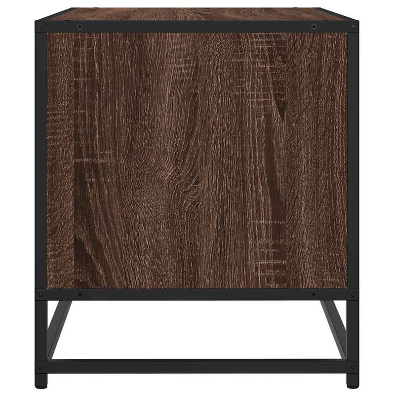 Casa si Gradina - Mobilier - Comode si corpuri - Comode - Comoda TV, stejar maro, 61x40x46 cm lemn prelucrat si metal - Infinity.ro