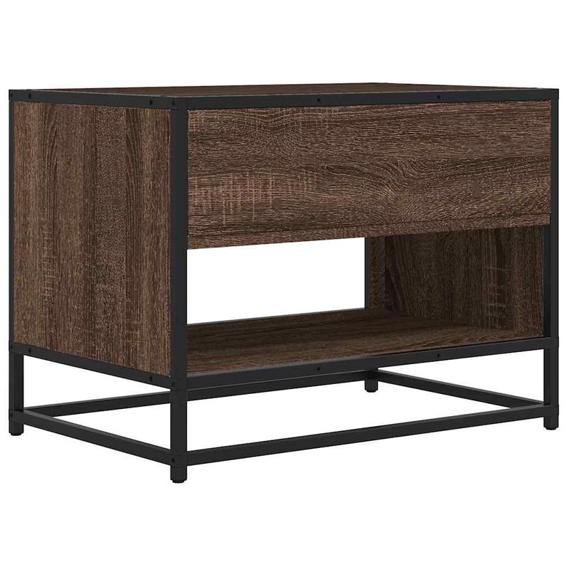 Casa si Gradina - Mobilier - Comode si corpuri - Comode - Comoda TV, stejar maro, 61x40x46 cm lemn prelucrat si metal - Infinity.ro