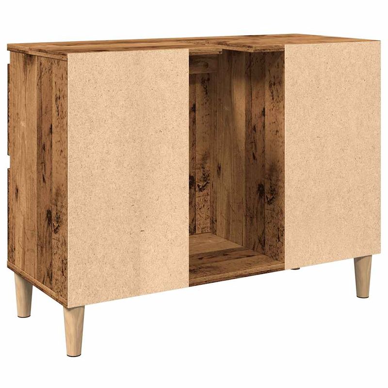 Casa si Gradina - Mobilier - Mobilier baie - Comode baie - Dulap de chiuveta, lemn vechi, 80x33x60 cm, lemn prelucrat - Infinity.ro