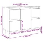 Casa si Gradina - Mobilier - Mobilier baie - Comode baie - Dulap de chiuveta, lemn vechi, 80x33x60 cm, lemn prelucrat - Infinity.ro