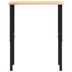 Casa si Gradina - Constructii - Scule de mana si unelte - Mese si bancuri de lucru - Banc lucru 80x60x(71,5-98) cm lemn masiv stejar, negru și natural - Infinity.ro
