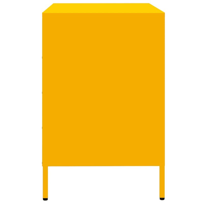 Casa si Gradina - Mobilier - Comode si corpuri - Comode - Dulap, galben mustar, 68x39x58,5 cm, otel laminat la rece - Infinity.ro