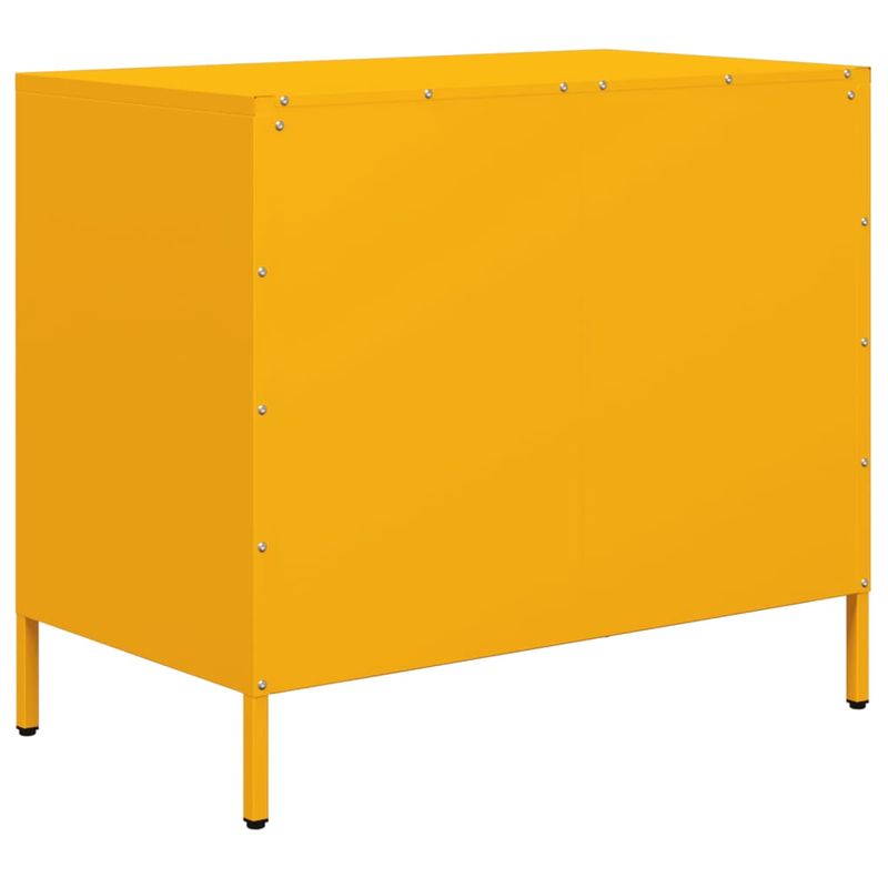 Casa si Gradina - Mobilier - Comode si corpuri - Comode - Dulap, galben mustar, 68x39x58,5 cm, otel laminat la rece - Infinity.ro