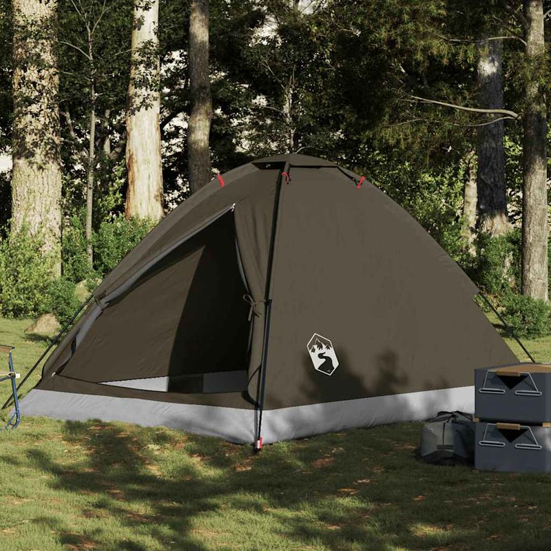 Sport si Outdoor - Camping - Corturi camping - Cort de camping cupola pentru 4 persoane, maro, impermeabil - Infinity.ro