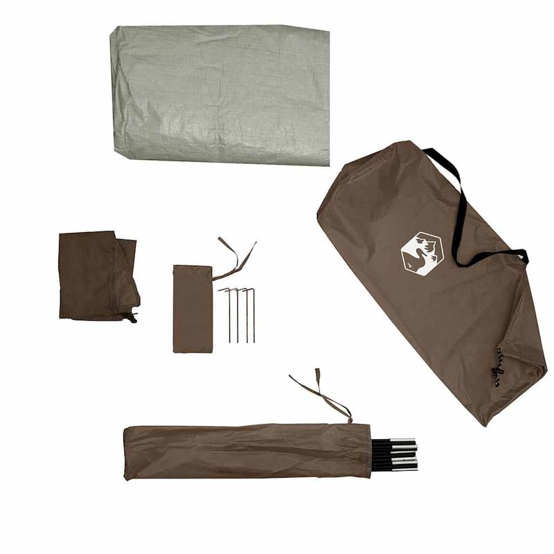 Sport si Outdoor - Camping - Corturi camping - Cort de camping cupola pentru 4 persoane, maro, impermeabil - Infinity.ro