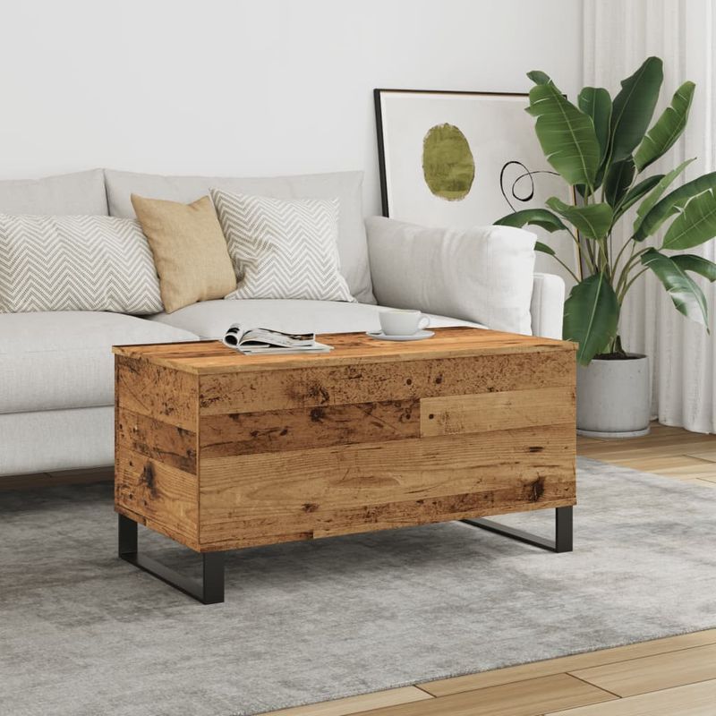 Casa si Gradina - Mobilier - Mese si birouri - Masute de cafea - Masuta de cafea, lemn vechi, 90x44,5x45 cm, lemn prelucrat - Infinity.ro