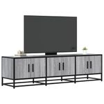 Casa si Gradina - Mobilier - Comode si corpuri - Comode - Dulap TV, gri sonoma, 150x35x41 cm, lemn prelucrat si metal - Infinity.ro