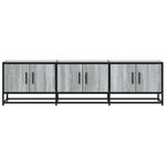 Casa si Gradina - Mobilier - Comode si corpuri - Comode - Dulap TV, gri sonoma, 150x35x41 cm, lemn prelucrat si metal - Infinity.ro