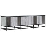 Casa si Gradina - Mobilier - Comode si corpuri - Comode - Dulap TV, gri sonoma, 150x35x41 cm, lemn prelucrat si metal - Infinity.ro