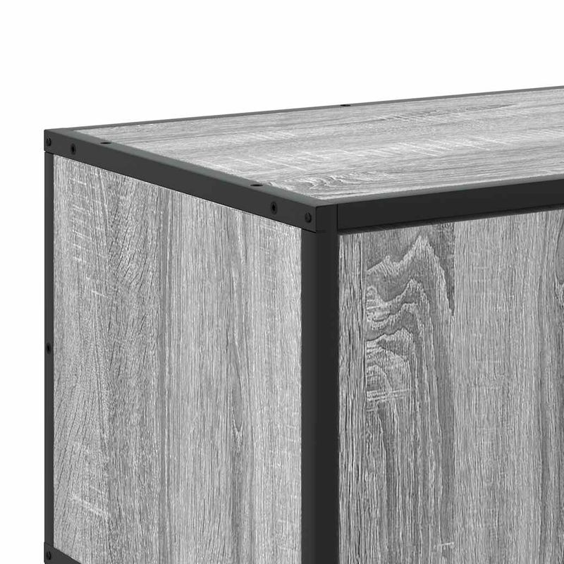 Casa si Gradina - Mobilier - Comode si corpuri - Comode - Dulap TV, gri sonoma, 150x35x41 cm, lemn prelucrat si metal - Infinity.ro