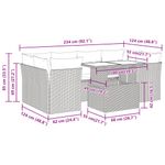 Casa si Gradina - Gradina si terasa - Mobilier exterior - Seturi mobila gradina - Set canapele de gradina cu perne, 7 piese, negru, poliratan - Infinity.ro