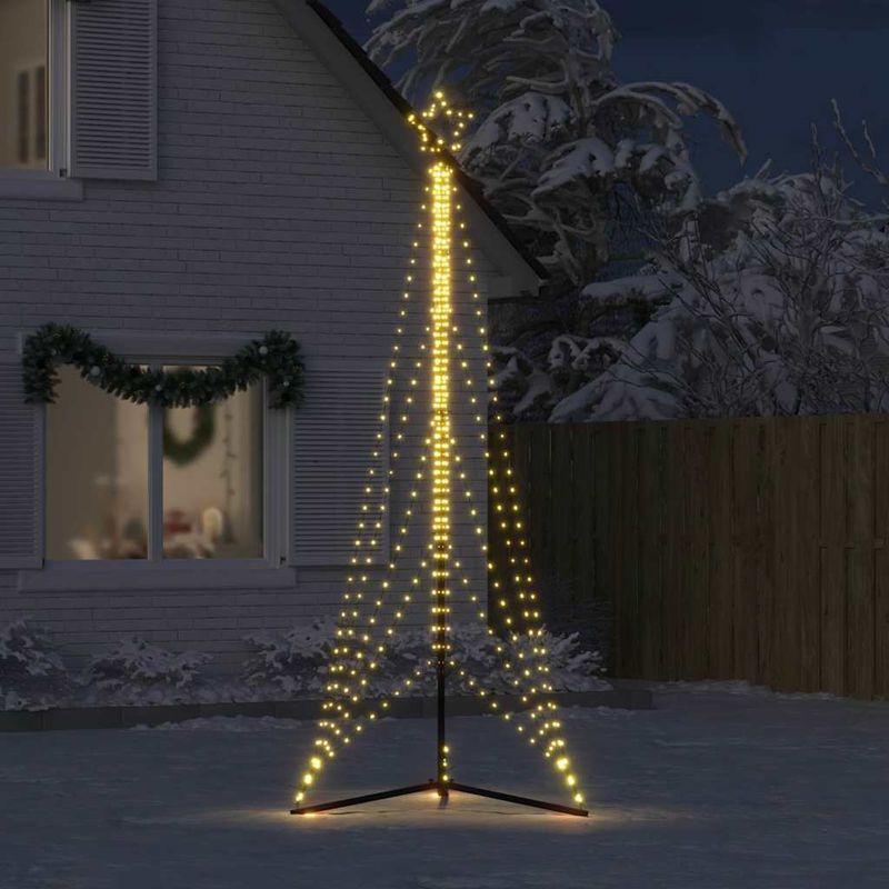 Casa si Gradina - Decoratiuni - Decoratiuni de sezon - Instalatie brad de Craciun 525 LED-uri, alb cald, 300 cm - Infinity.ro