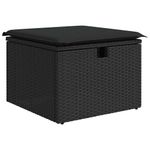 Casa si Gradina - Gradina si terasa - Mobilier exterior - Seturi mobila gradina - Set mobilier de gradina cu perne, 5 piese, negru, poliratan - Infinity.ro