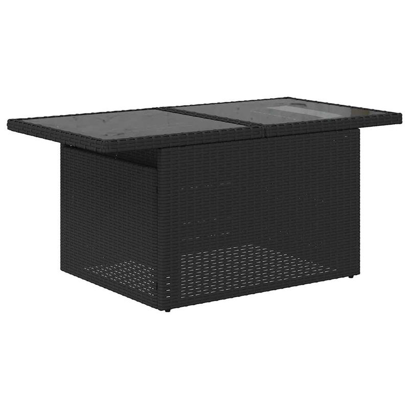 Casa si Gradina - Gradina si terasa - Mobilier exterior - Seturi mobila gradina - Set canapele de gradina cu perne, 7 piese, negru, poliratan - Infinity.ro