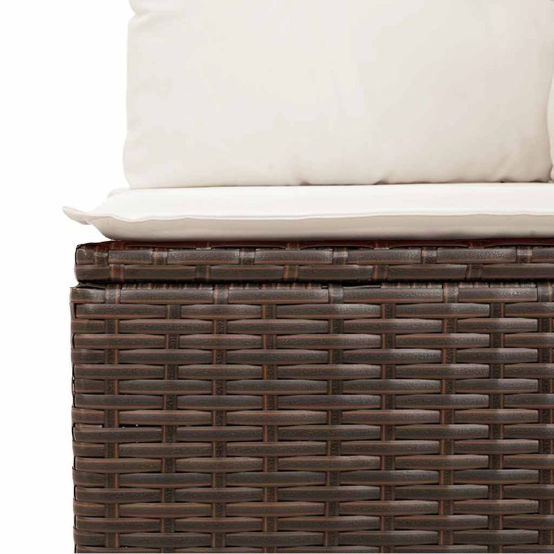Casa si Gradina - Gradina si terasa - Mobilier exterior - Seturi mobila gradina - Set canapele de gradina, 2 piese, cu perne, maro poliratan maro - Infinity.ro