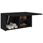 Casa si Gradina - Mobilier - Mobilier baie - Corpuri baie - Dulap de perete de baie, negru, 60x25x30 cm, lemn prelucrat - Infinity.ro