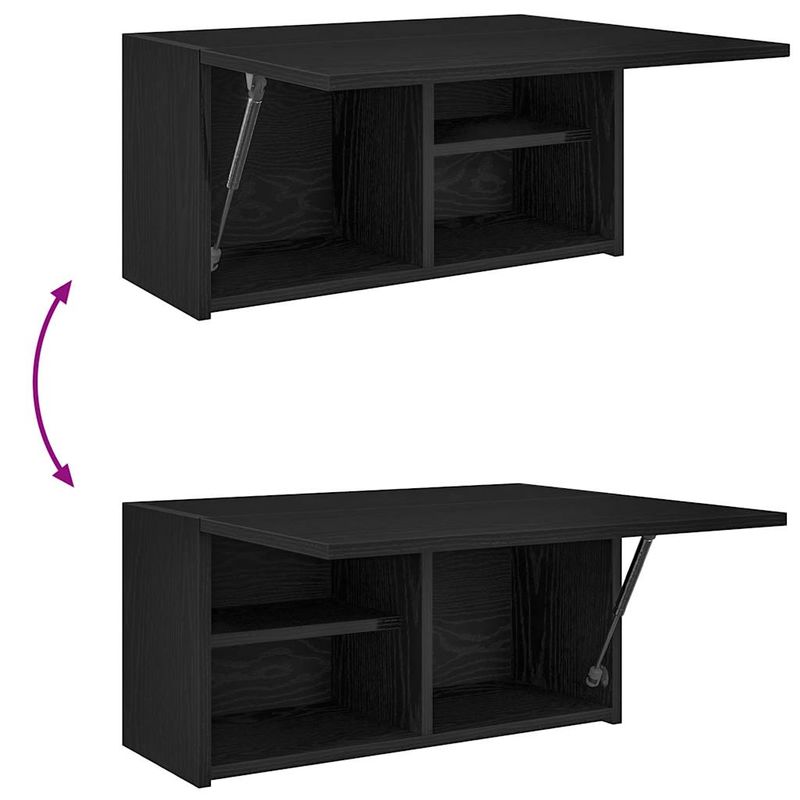 Casa si Gradina - Mobilier - Mobilier baie - Corpuri baie - Dulap de perete de baie, negru, 60x25x30 cm, lemn prelucrat - Infinity.ro