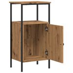 Casa si Gradina - Mobilier - Comode si corpuri - Noptiere - Noptiera, stejar artizanal, 41x31x80 cm, lemn prelucrat - Infinity.ro