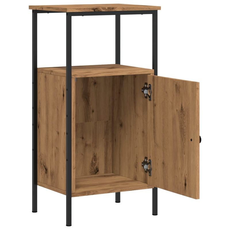 Casa si Gradina - Mobilier - Comode si corpuri - Noptiere - Noptiera, stejar artizanal, 41x31x80 cm, lemn prelucrat - Infinity.ro