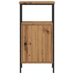 Casa si Gradina - Mobilier - Comode si corpuri - Noptiere - Noptiera, stejar artizanal, 41x31x80 cm, lemn prelucrat - Infinity.ro