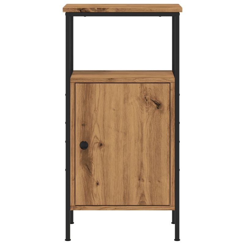 Casa si Gradina - Mobilier - Comode si corpuri - Noptiere - Noptiera, stejar artizanal, 41x31x80 cm, lemn prelucrat - Infinity.ro