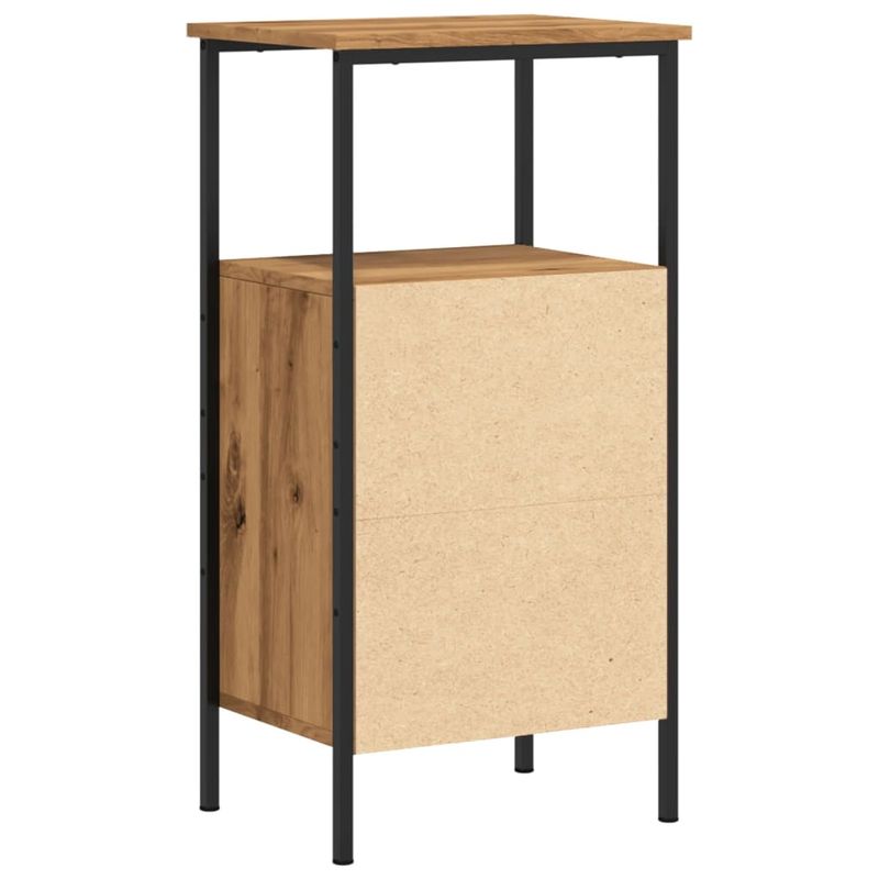 Casa si Gradina - Mobilier - Comode si corpuri - Noptiere - Noptiera, stejar artizanal, 41x31x80 cm, lemn prelucrat - Infinity.ro