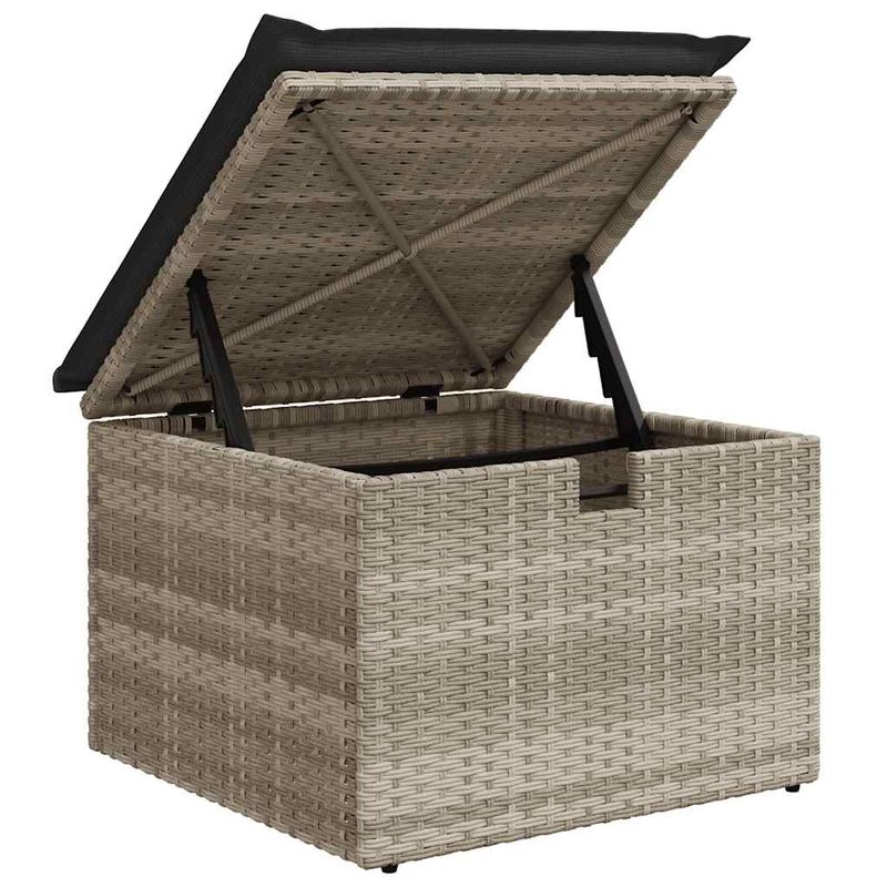 Casa si Gradina - Gradina si terasa - Mobilier exterior - Seturi mobila gradina - Set canapele de gradina cu perne, 7piese gri deschis poliratan - Infinity.ro