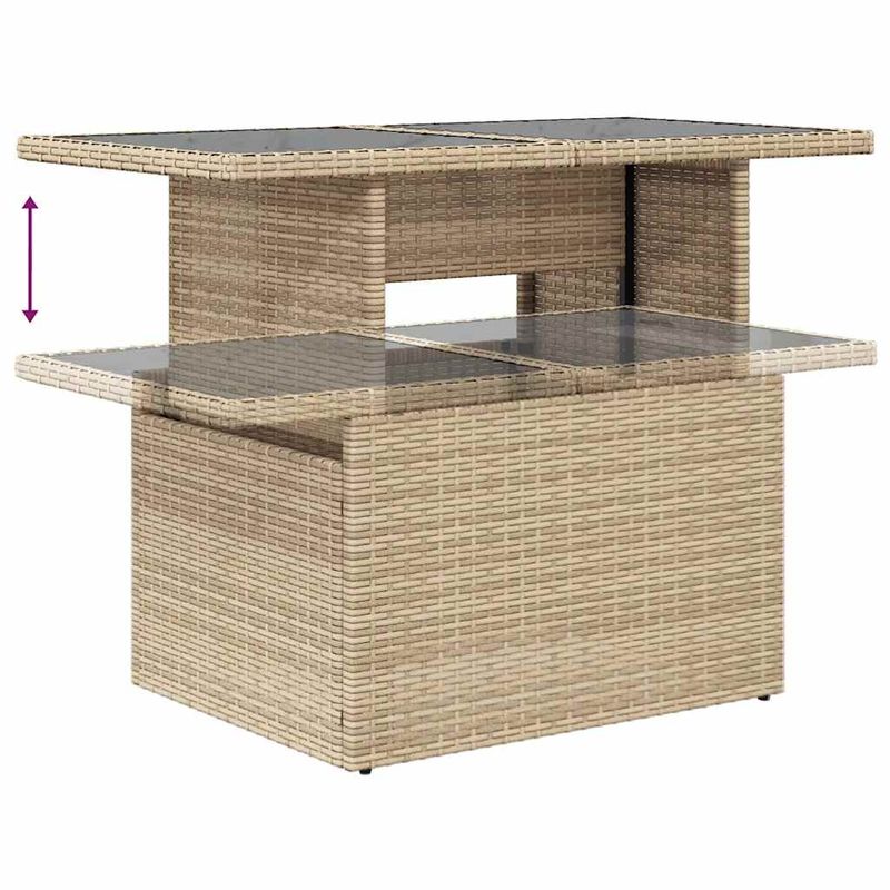 Casa si Gradina - Gradina si terasa - Mobilier exterior - Seturi mobila gradina - Set canapele de gradina cu perne, 6 piese, bej, poliratan - Infinity.ro