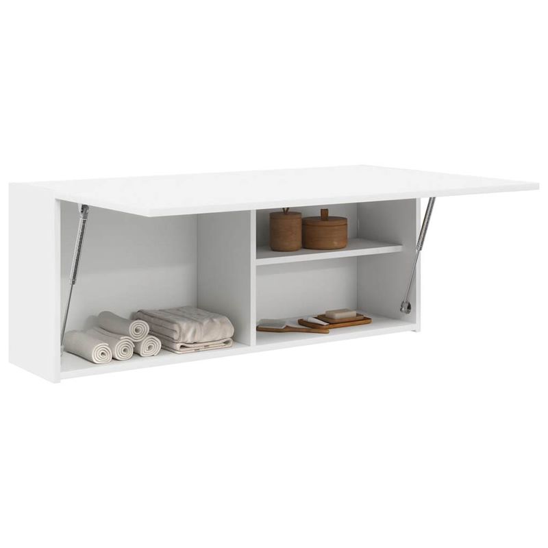 Casa si Gradina - Mobilier - Mobilier baie - Corpuri baie - Dulap de perete de baie, alb, 100x25x40 cm, lemn prelucrat - Infinity.ro