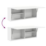 Casa si Gradina - Mobilier - Mobilier baie - Corpuri baie - Dulap de perete de baie, alb, 100x25x40 cm, lemn prelucrat - Infinity.ro