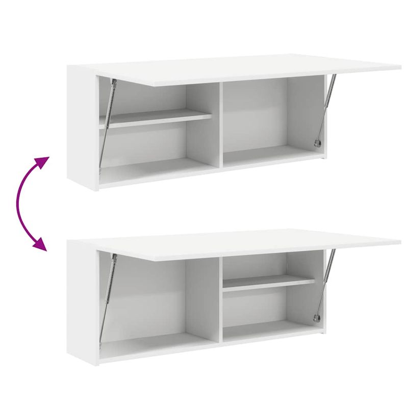 Casa si Gradina - Mobilier - Mobilier baie - Corpuri baie - Dulap de perete de baie, alb, 100x25x40 cm, lemn prelucrat - Infinity.ro