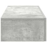 Casa si Gradina - Mobilier - Biblioteci si rafturi - Rafturi - Raft de perete cu sertare Gri beton 80x33x17 cm Lemn prelucrat - Infinity.ro