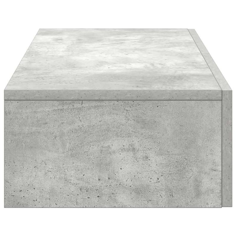 Casa si Gradina - Mobilier - Biblioteci si rafturi - Rafturi - Raft de perete cu sertare Gri beton 80x33x17 cm Lemn prelucrat - Infinity.ro