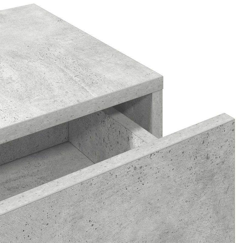 Casa si Gradina - Mobilier - Biblioteci si rafturi - Rafturi - Raft de perete cu sertare Gri beton 80x33x17 cm Lemn prelucrat - Infinity.ro
