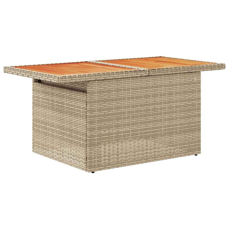 Casa si Gradina - Gradina si terasa - Mobilier exterior - Seturi mobila gradina - Set canapele gradina cu perne 9 piese bej poliratan/lemn acacia - Infinity.ro