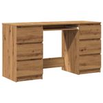 Casa si Gradina - Mobilier - Mese si birouri - Birouri - Birou de scris, stejar artizanal, 140x50x77 cm, lemn prelucrat - Infinity.ro