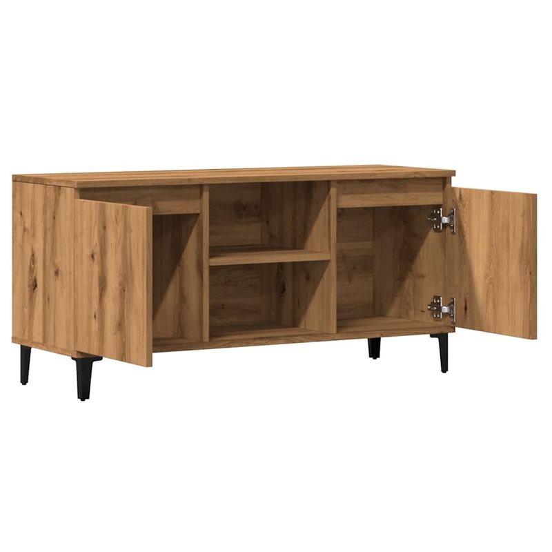 Casa si Gradina - Mobilier - Comode si corpuri - Comode - Comoda TV, stejar artizanal, 102x35x50 cm, lemn prelucrat - Infinity.ro
