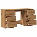 Casa si Gradina - Mobilier - Mese si birouri - Birouri - Birou de scris, stejar artizanal, 140x50x77 cm, lemn prelucrat - Infinity.ro