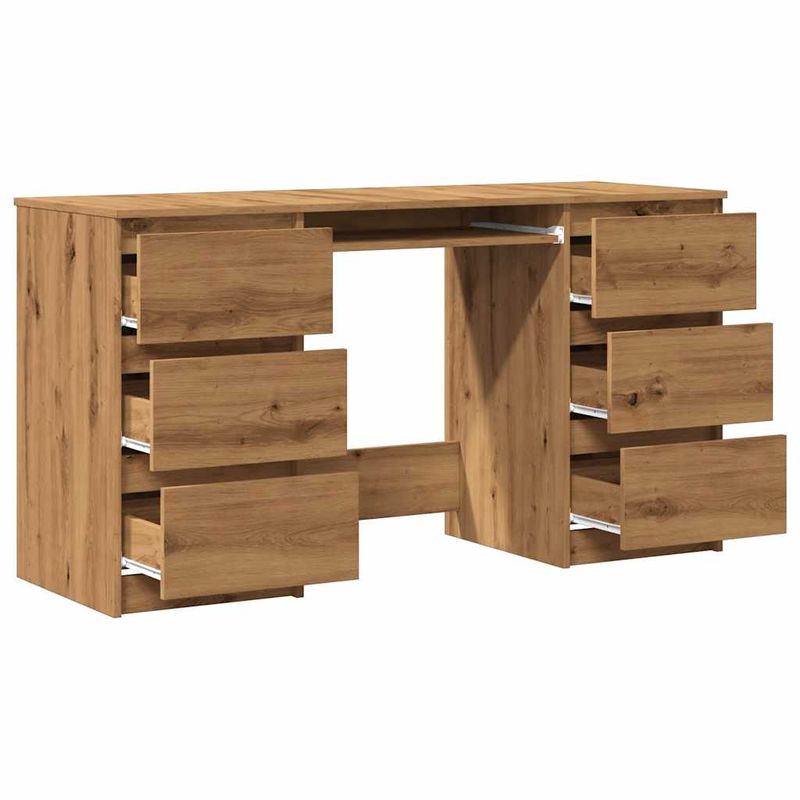 Casa si Gradina - Mobilier - Mese si birouri - Birouri - Birou de scris, stejar artizanal, 140x50x77 cm, lemn prelucrat - Infinity.ro